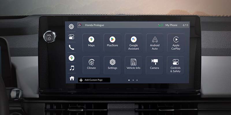The console of the 2024 Honda Prologue in Bishop, CA