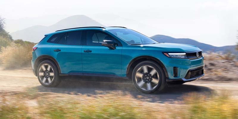 A 2024 Honda Prologue driving near Bishop, CA